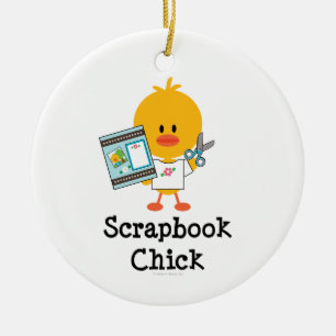 Scrapbook Chick Ornament