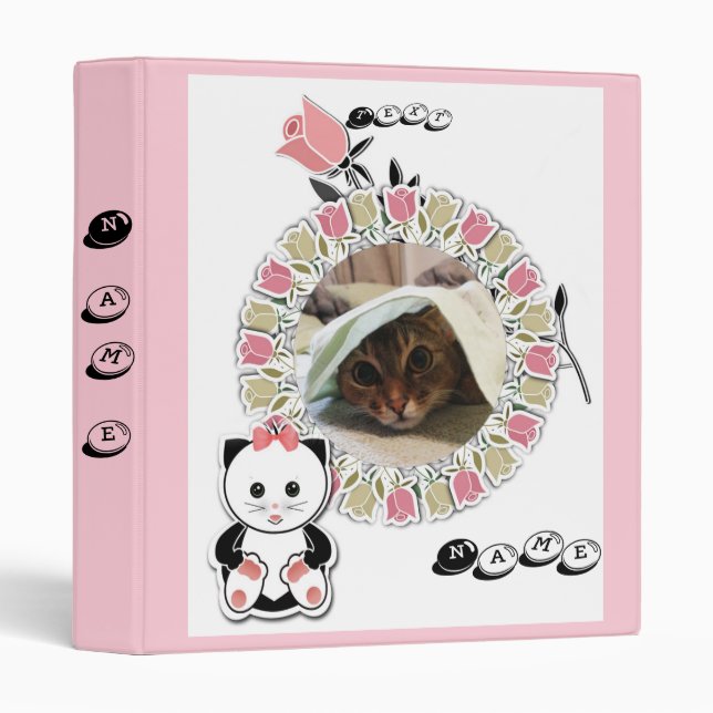 Scrapbook, children's album personalized binder (Front/Spine)