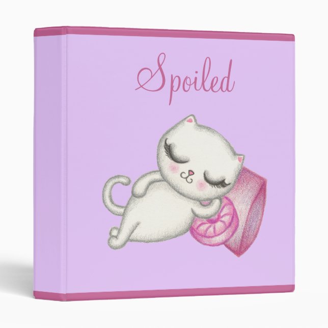 Scrapbook Classeur de chats gâtés (Devant/Côté)