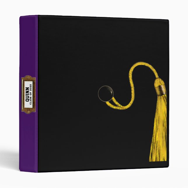 Scrapbook de diplôme personnalisé 3 Classeur annea (Devant/Côté)