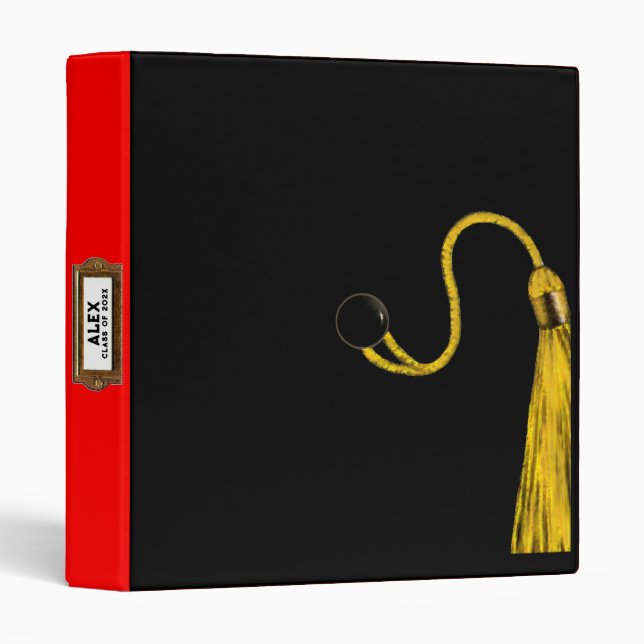 Scrapbook de diplôme personnalisé 3 Classeur annea (Devant/Côté)