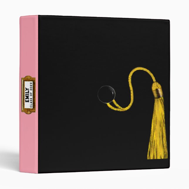 Scrapbook de diplôme personnalisé 3 Classeur annea (Devant/Côté)