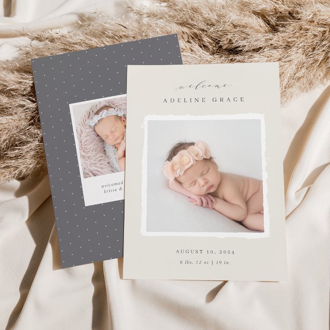 Scrapbook | Faire-part de naissance photo (Créateur téléchargé)