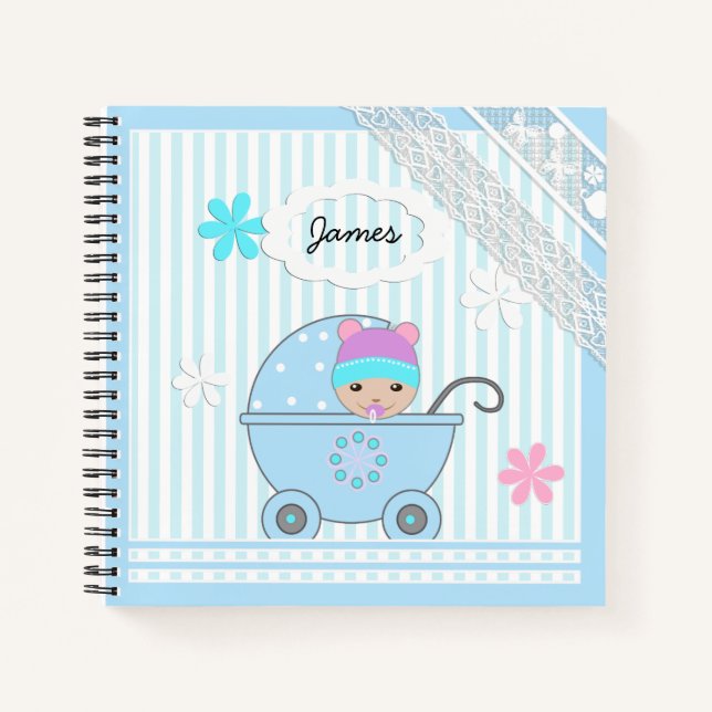 Scrapbook for boy, photo album for boy notebook (Front)