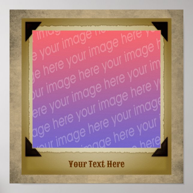 Scrapbook Frame Create Your Own Photo   Poster (Front)