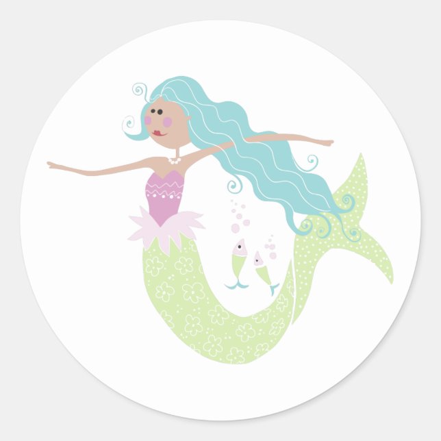 Scrapbook Mermaid Stickers (Front)