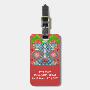 Scrapbook Paper Buttons Craft Address Labels Luggage Tag