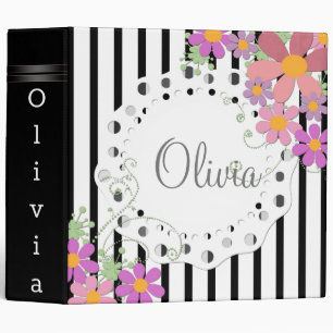 Scrapbook, paper flowers binder