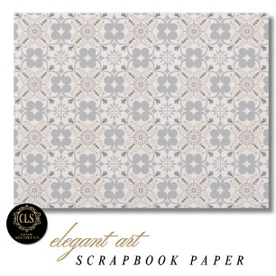Scrapbook Paper – Spanish Tile Pattern