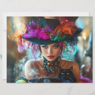 Scrapbook Paper Whimsical Magical Good Witch 