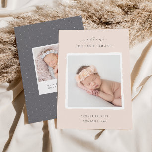 Scrapbook   Photo Birth Announcement