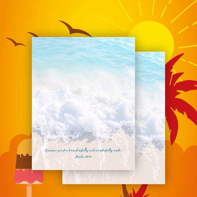 Scrapbook Sea Foam Blue Ocean Custom Paper (Creator Uploaded)