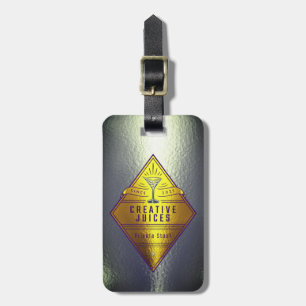 Scrapbooker Silver “Creative Juices”   Luggage Tag