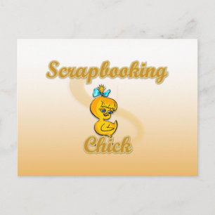 Scrapbooking Chick Postcard