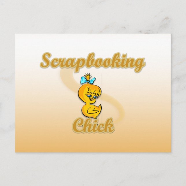 Scrapbooking Chick Postcard (Front)