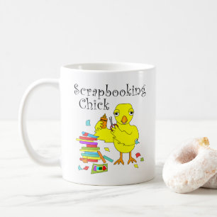 Scrapbooking Chick Text Coffee Mug