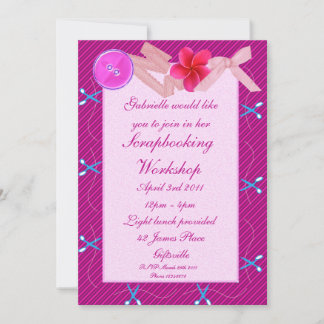 Scrapbooking/Craft Party Invitation 2
