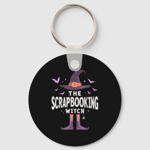 Scrapbooking Halloween Witch Matching Costume  Keychain
