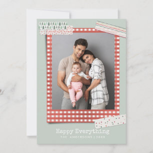 Scrapbooking Holidays Festive 3 photo Holiday Card