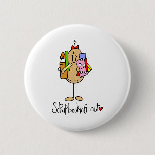 Scrapbooking Nut 2 Inch Round Button