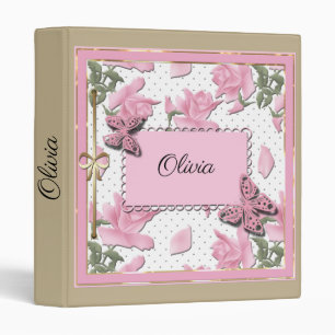 Scrapbooking pink binder