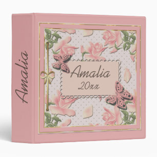 Scrapbooking pink binder