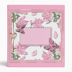 Scrapbooking pink binder