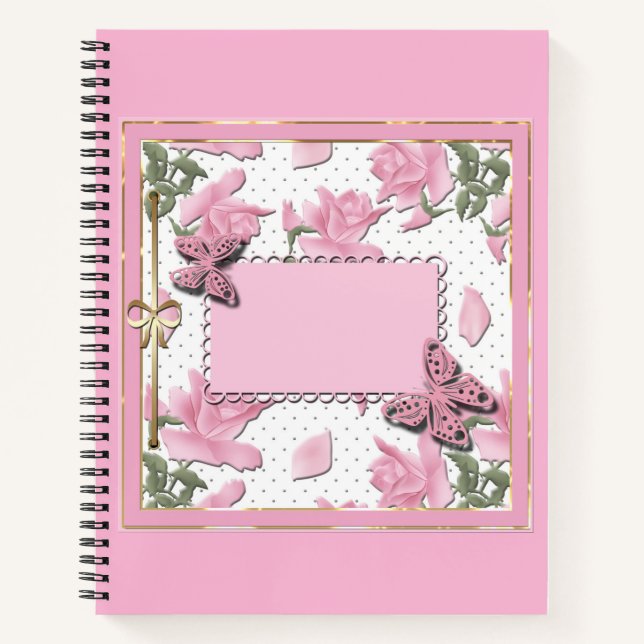 Scrapbooking pink notebook (Front)