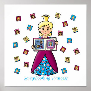 Scrapbooking Princess Poster