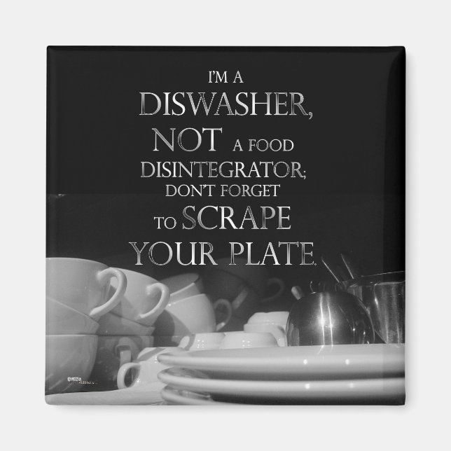Scrape Your Plate 2 (Dishwasher) Magnet (Front)