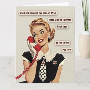 Scraped Knee in 1963 Card