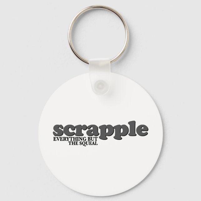Scrapple Squeal Keychain (Front)