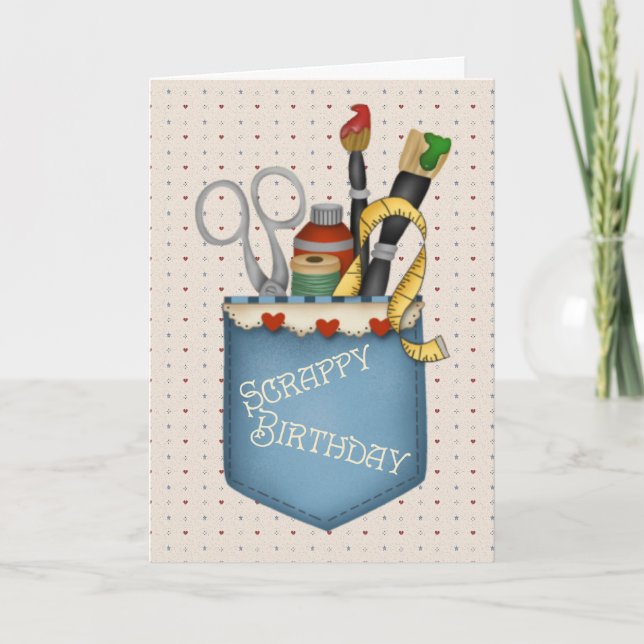 Scrappy Birthday Card (Front)