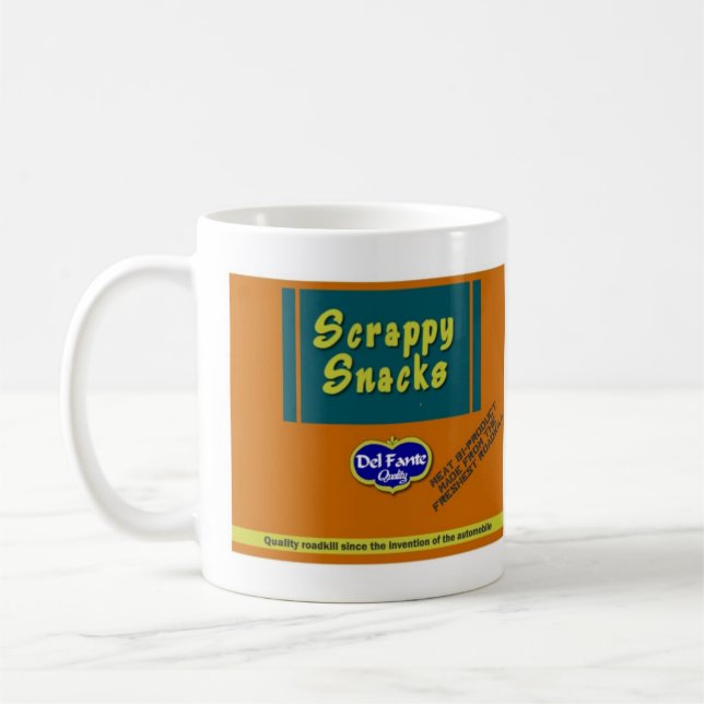 Scrappy Snack Label Mug (Left)
