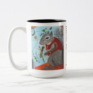 Scrappy the Squirrel coffee mug