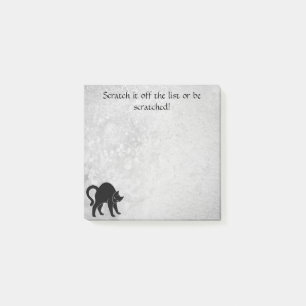 Scratch it off the list or be scratched! Cat 3x3 Post-it Notes