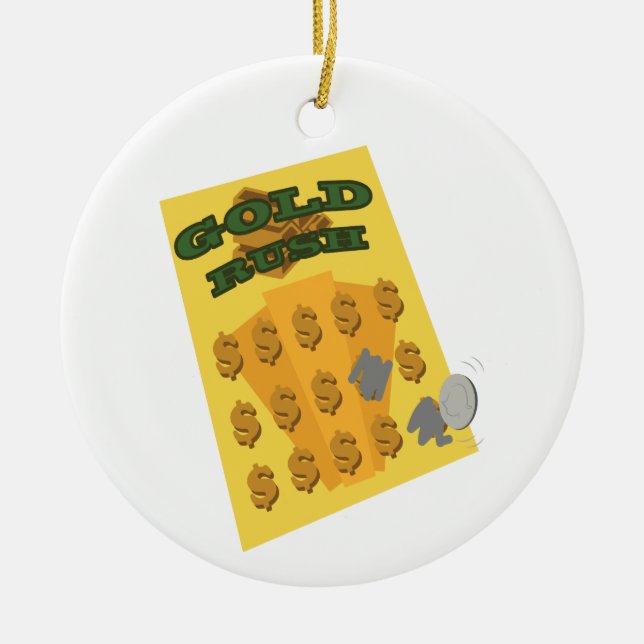 Scratch Off Ceramic Ornament (Front)