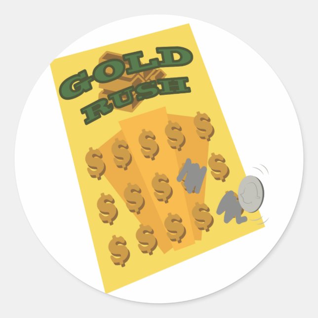 Scratch Off Classic Round Sticker (Front)