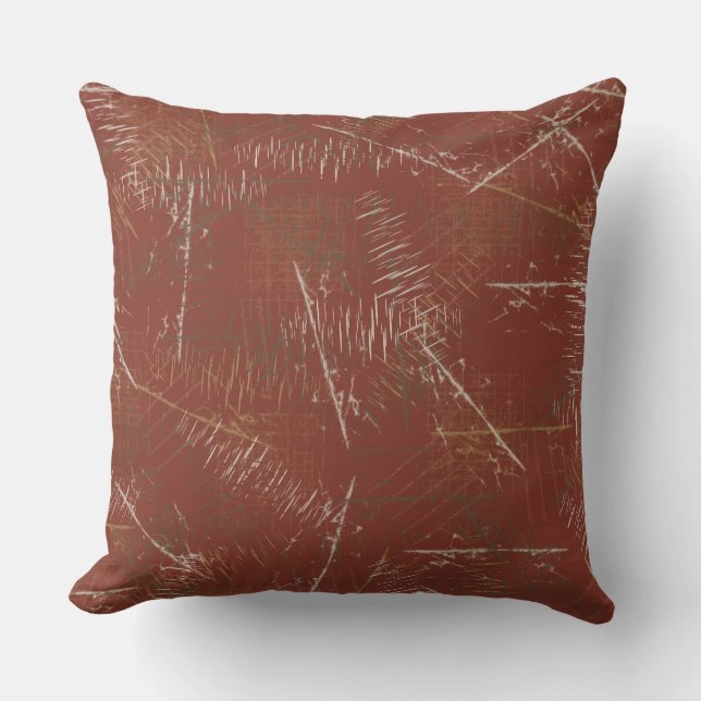 Scratch Throw Pillow (Front)