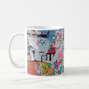 Scratched advertisingtexture,background,poster,art coffee mug