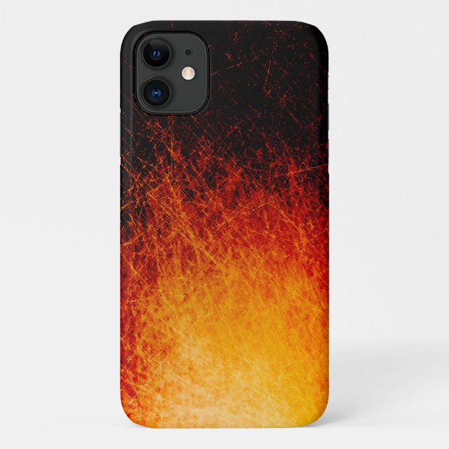 Scratched bonfire flames Case-Mate iPhone case (Back)
