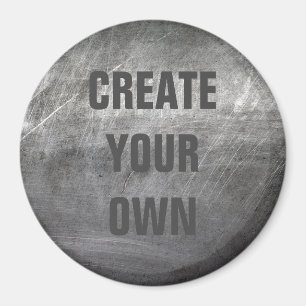 Scratched Brushed Metal Texture Magnet