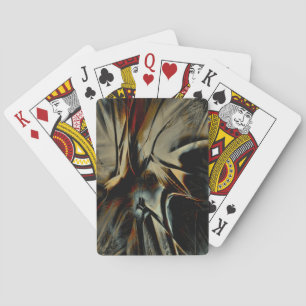 Scratched dark satin texture rumpled virtual cloth playing cards