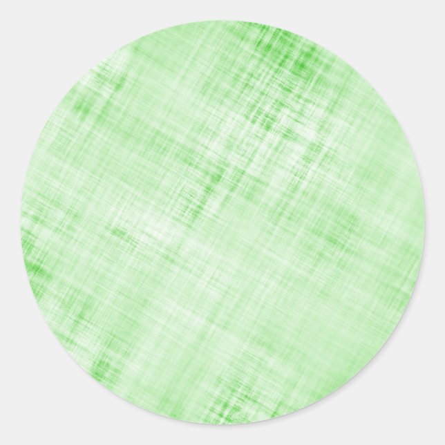 Scratched Distressed Parchment Paper: Faded Green Classic Round Sticker (Front)