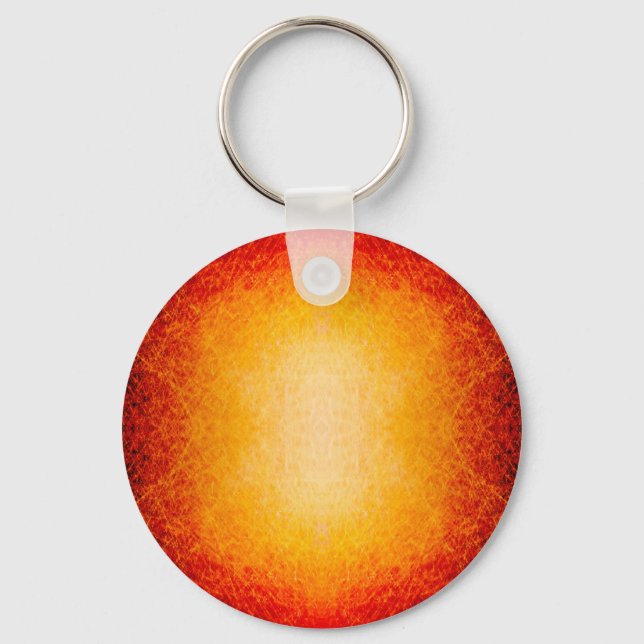 Scratched glowing fireball keychain (Front)