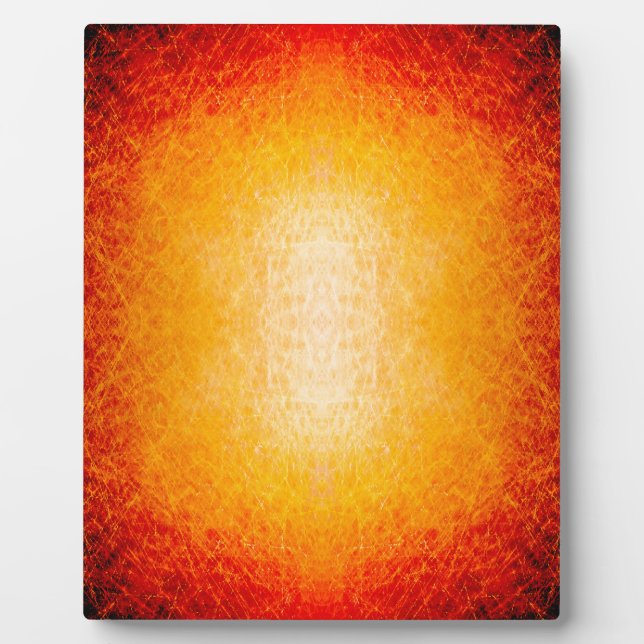 Scratched glowing fireball plaque (Front)