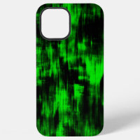 Scratched stains in flashy green and strong dark  