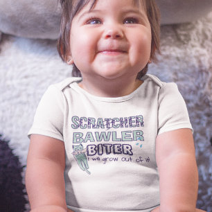 Scratcher Bawler Biter w/Cat & Tears Baby Bodysuit