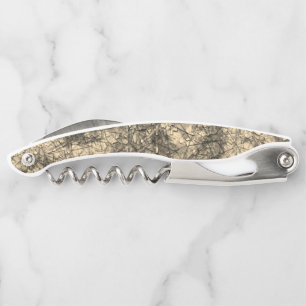 Scratches up scratches on a lightly spotted khaki corkscrew