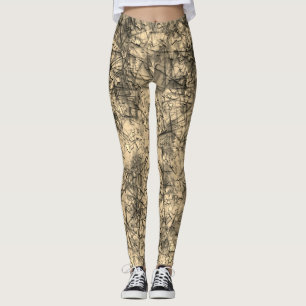 Scratches up scratches on a lightly spotted khaki leggings